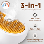Pet Steam Brush for Dog & Cat shower bath brush Grooming Comb with Spray, Defur Tool, Water-Free Shampoo, Bath Gloves,Bath Brush, Tooth & Ear Brush, Towel (11PCS)