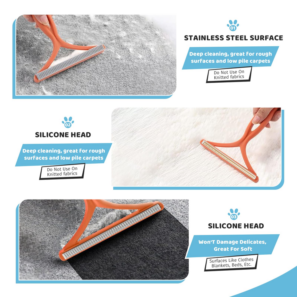 Pet Steam Brush for Dog & Cat – 3-in-1 Spray Hair Removal Comb for Shedding & Grooming Shedding Glove, Flea Comb, Couch Carpet Hair Removal Tool, Nail Toenail Clippers Nail File Shampoo-8PCS