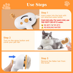 Pet Steam Brush for Dog & Cat – 3-in-1 Spray Hair Removal Comb – Steam for Shedding & Grooming – Water Brush for Long & Short Haired Pets – Spritz Defur Comb