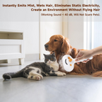 Pet Steam Brush for Dog & Cat – 3-in-1 Spray Hair Removal Comb – Steam for Shedding & Grooming – Water Brush for Long & Short Haired Pets – Spritz Defur Comb