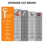 Pet Steam Brush for Dog & Cat – 3-in-1 Spray Hair Removal Comb – Steam for Shedding & Grooming – Water Brush for Long & Short Haired Pets – Spritz Defur Comb