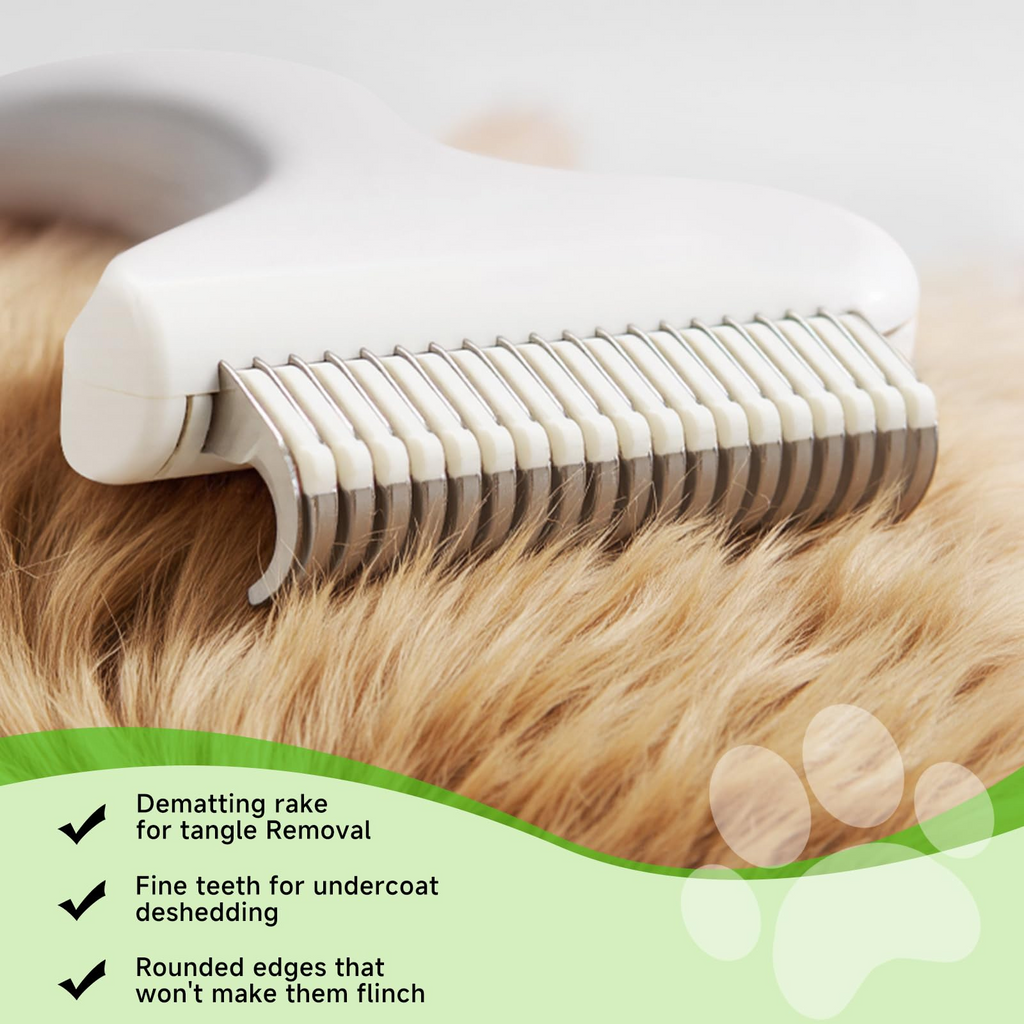 3-in-1 Pet Steam Brush Set for Dogs & Cats, Grooming Comb with Spray, Defur Tool, Water-Assisted Hair Removal, Spritz Brush, Multi-Purpose Kit, Undercoat Rake, Deshedding Brushes, Dematting Brush.