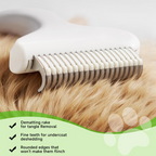 3-in-1 Pet Steam Brush Set for Dogs & Cats, Grooming Comb with Spray, Defur Tool, Water-Assisted Hair Removal, Spritz Brush, Multi-Purpose Kit, Undercoat Rake, Deshedding Brushes, Dematting Brush.